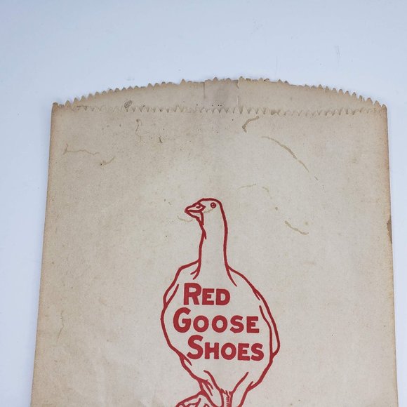 Vintage Red Goose Shoes Bonus Package Paper Bag - Picture 3 of 5
